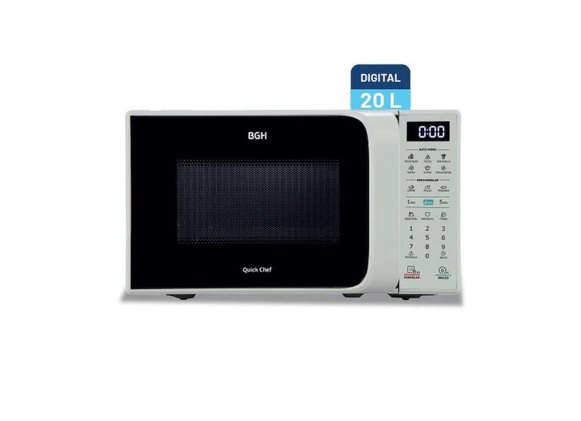 MICROONDAS BGH B120DB20I 20 LTS OUTLET