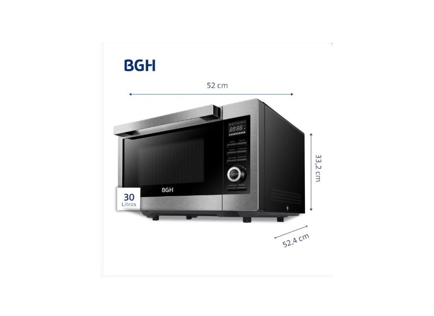 MICROONDAS CON AIRFRYER BGH B330DFN24 OUTLET